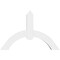 Ekena Millwork Archdale Architectural Grade PVC Gable Bracket, 36"W x 24"H x 4"D x 4"F, 16/12 Pitch GBP036X24X0404ARC00 - alternate 3